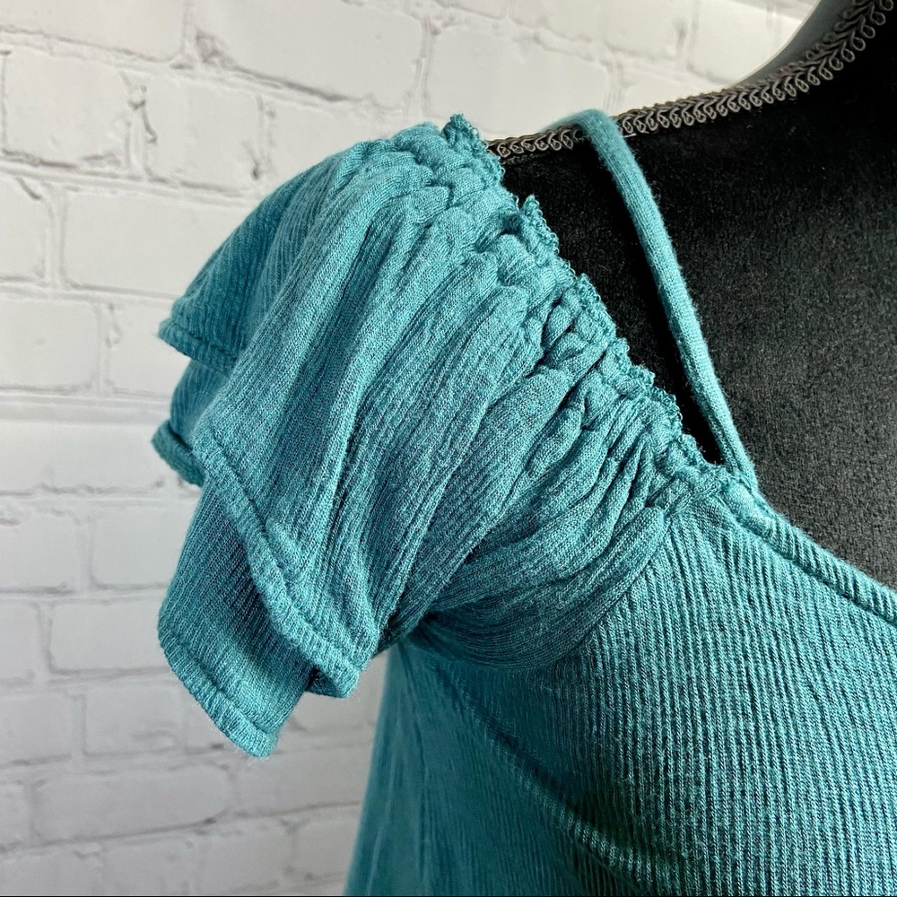 Aeropostale Cold Shoulder Ruffle Top - Picture 4 of 6